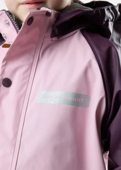 Online Swedemount Rusk Fleece Rain Set JR Lt Pink/Plum