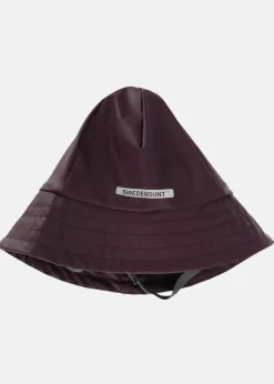 New Swedemount Rusk Rain Hat JR Plum