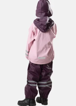 Best Swedemount Rusk Rain Set JR Lt Pink/Plum