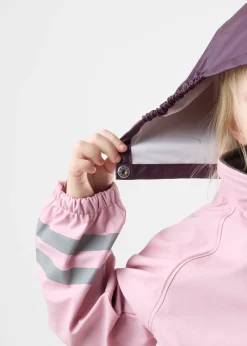 Best Swedemount Rusk Rain Set JR Lt Pink/Plum