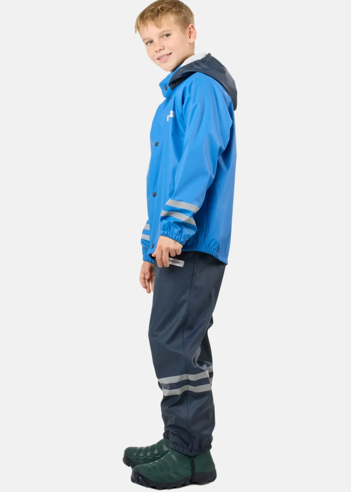 Outlet Swedemount Rusk Rain Set JR Blue/Dk Navy