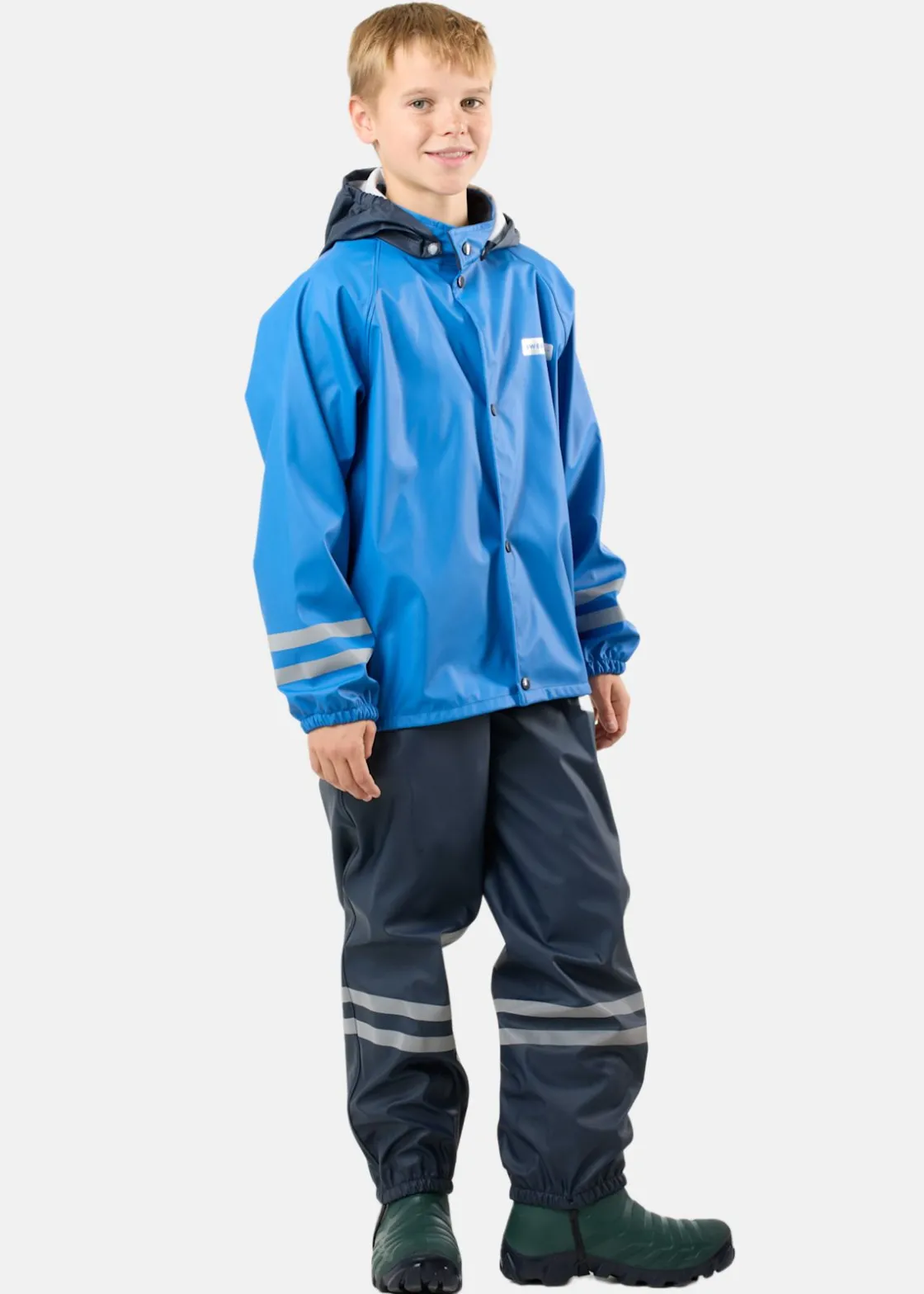 Outlet Swedemount Rusk Rain Set JR Blue/Dk Navy