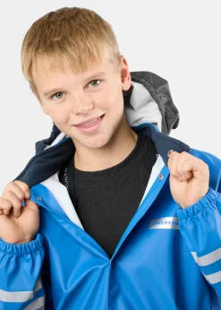 Outlet Swedemount Rusk Rain Set JR Blue/Dk Navy