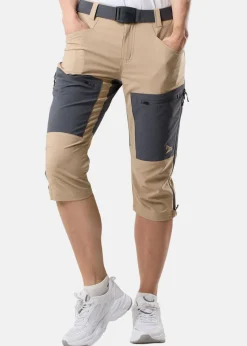 Clearance Nautic XPRNC Sail 3/4 Pants W Beige/Charcoal Melange