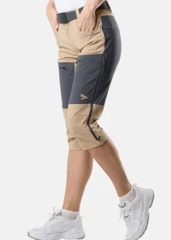 Clearance Nautic XPRNC Sail 3/4 Pants W Beige/Charcoal Melange