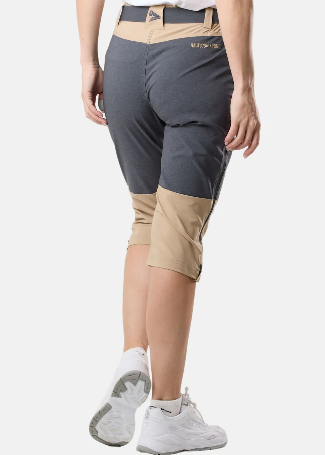 Clearance Nautic XPRNC Sail 3/4 Pants W Beige/Charcoal Melange