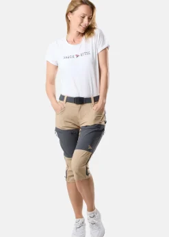 Clearance Nautic XPRNC Sail 3/4 Pants W Beige/Charcoal Melange