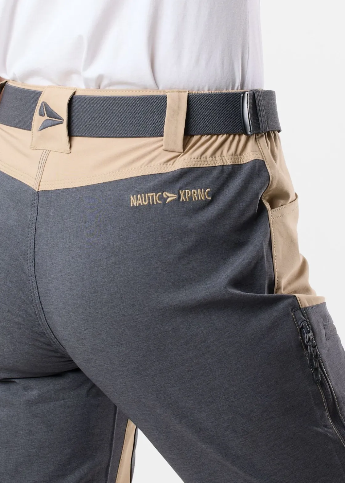 Clearance Nautic XPRNC Sail 3/4 Pants W Beige/Charcoal Melange