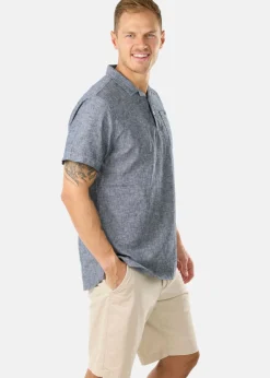 Seaside Sailor Linen Piké Navy