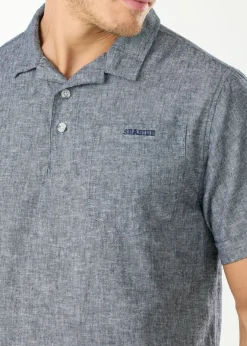 Seaside Sailor Linen Piké Navy