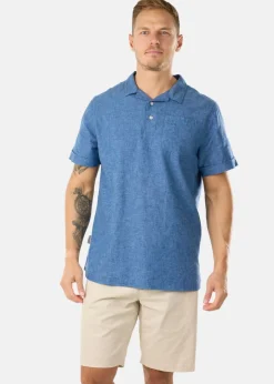 New Seaside Sailor Linen Piké Denim Blue