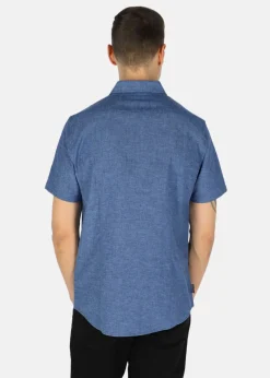 Sale Seaside Sailor Shirt Short Sleeve Denim Blue