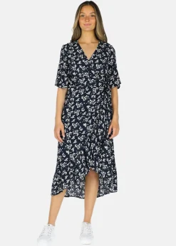 Best Seaside Saint Tropez Wrap Dress W Navy