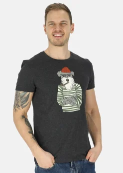 New Denim Factory San Diego Tee Charcoal Melange