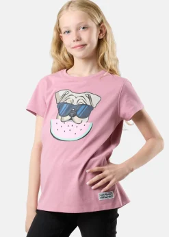 New Denim Factory San Diego Tee G JR Dusty Rose Watermelon