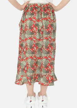 Hot Seaside Sankt Claud Long Skirt JR Paisley Raspberry