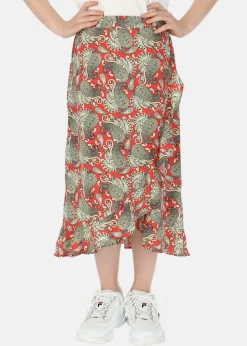 Hot Seaside Sankt Claud Long Skirt JR Paisley Raspberry