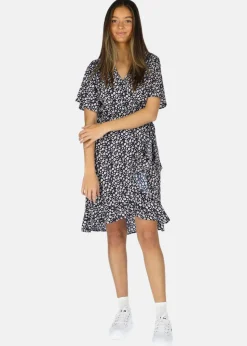 Sale Seaside Sankt Claud Short Dress W Navy Flower