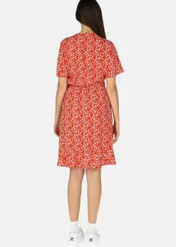 Discount Seaside Sankt Claud Short Dress W Red Flower