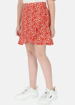 Hot Seaside Sankt Claud Short Skirt JR Red Flower