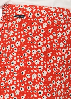 Hot Seaside Sankt Claud Short Skirt JR Red Flower