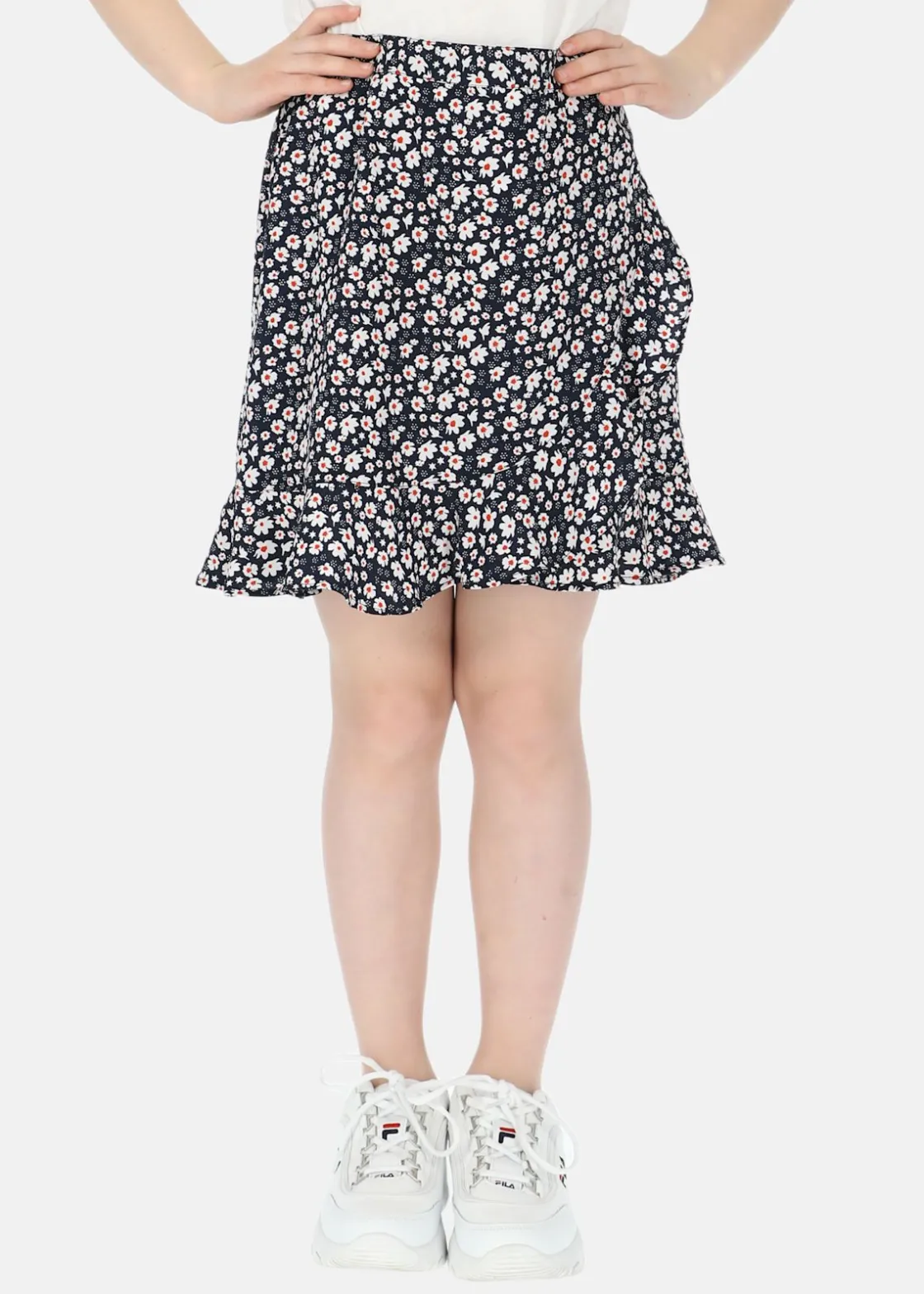 Hot Seaside Sankt Claud Short Skirt JR Navy Flower