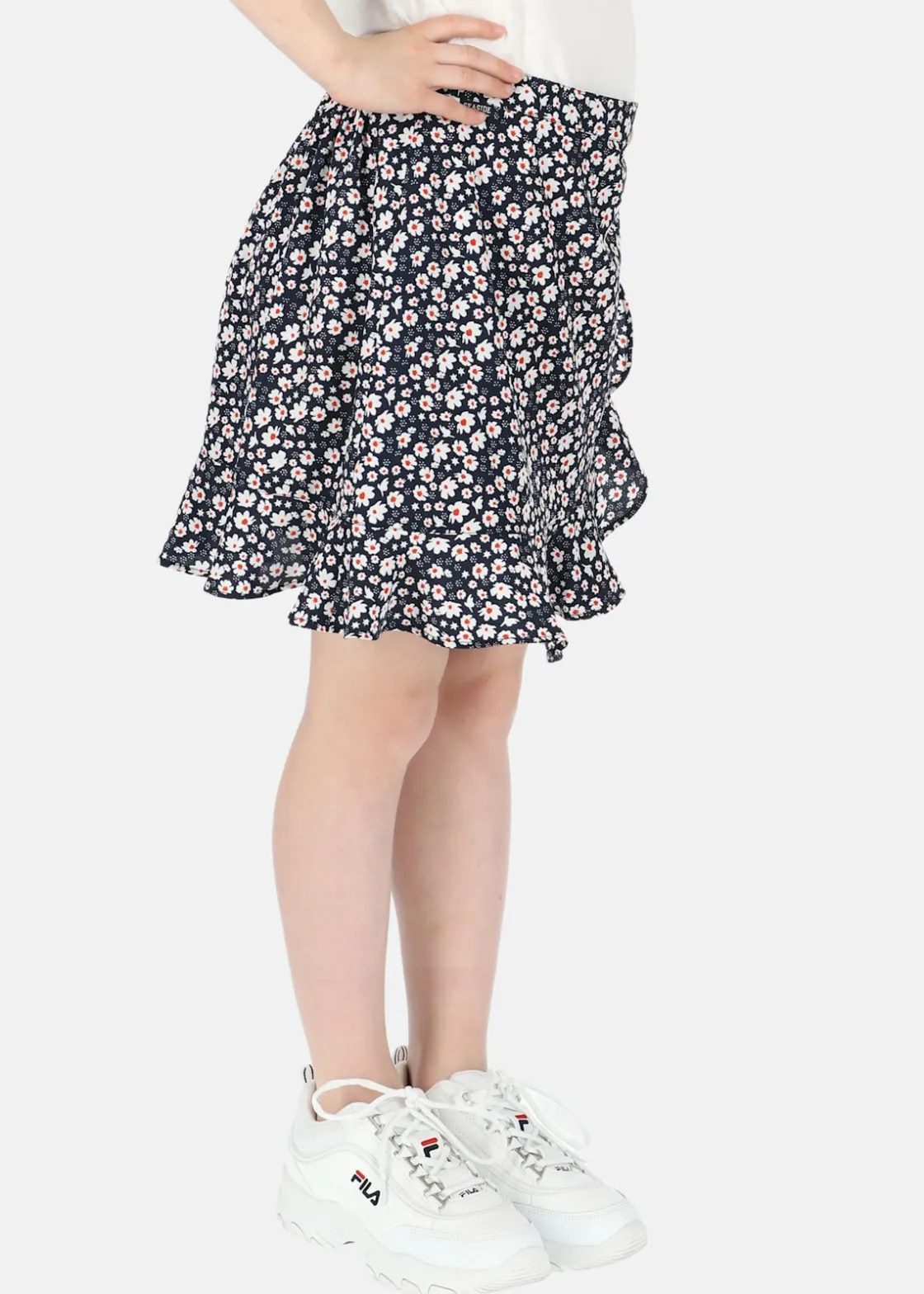 Hot Seaside Sankt Claud Short Skirt JR Navy Flower
