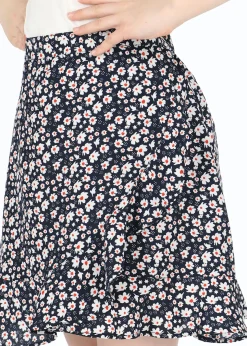 Hot Seaside Sankt Claud Short Skirt JR Navy Flower