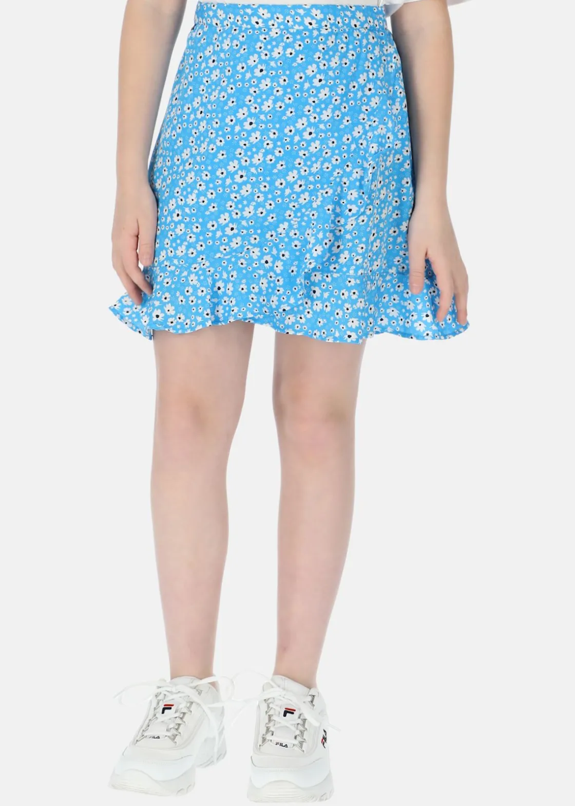 Hot Seaside Sankt Claud Short Skirt JR Blue Flower