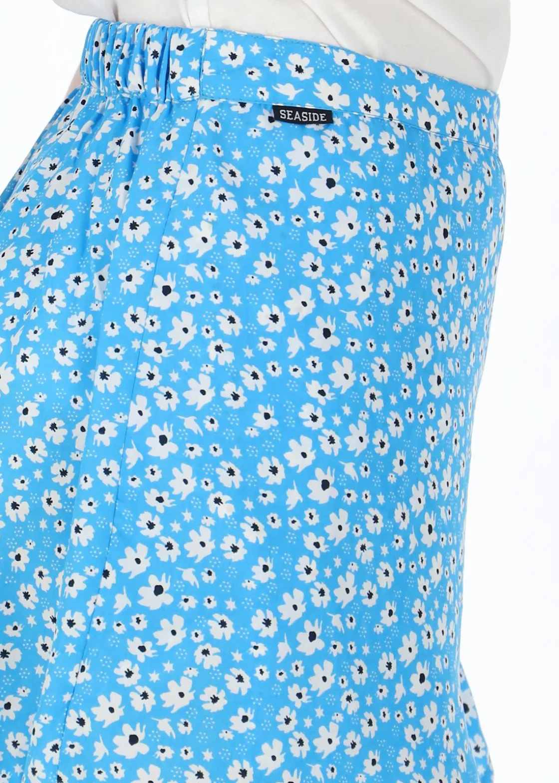 Hot Seaside Sankt Claud Short Skirt JR Blue Flower