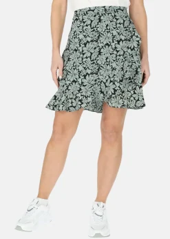 Outlet Seaside Sankt Claud Short Skirt W Daisey Flower Green