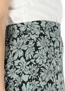 Outlet Seaside Sankt Claud Short Skirt W Daisey Flower Green