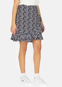 Discount Seaside Sankt Claud Short Skirt W Navy Flower