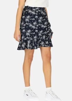 Best Seaside Sankt Claud Short Skirt W Navy Palm