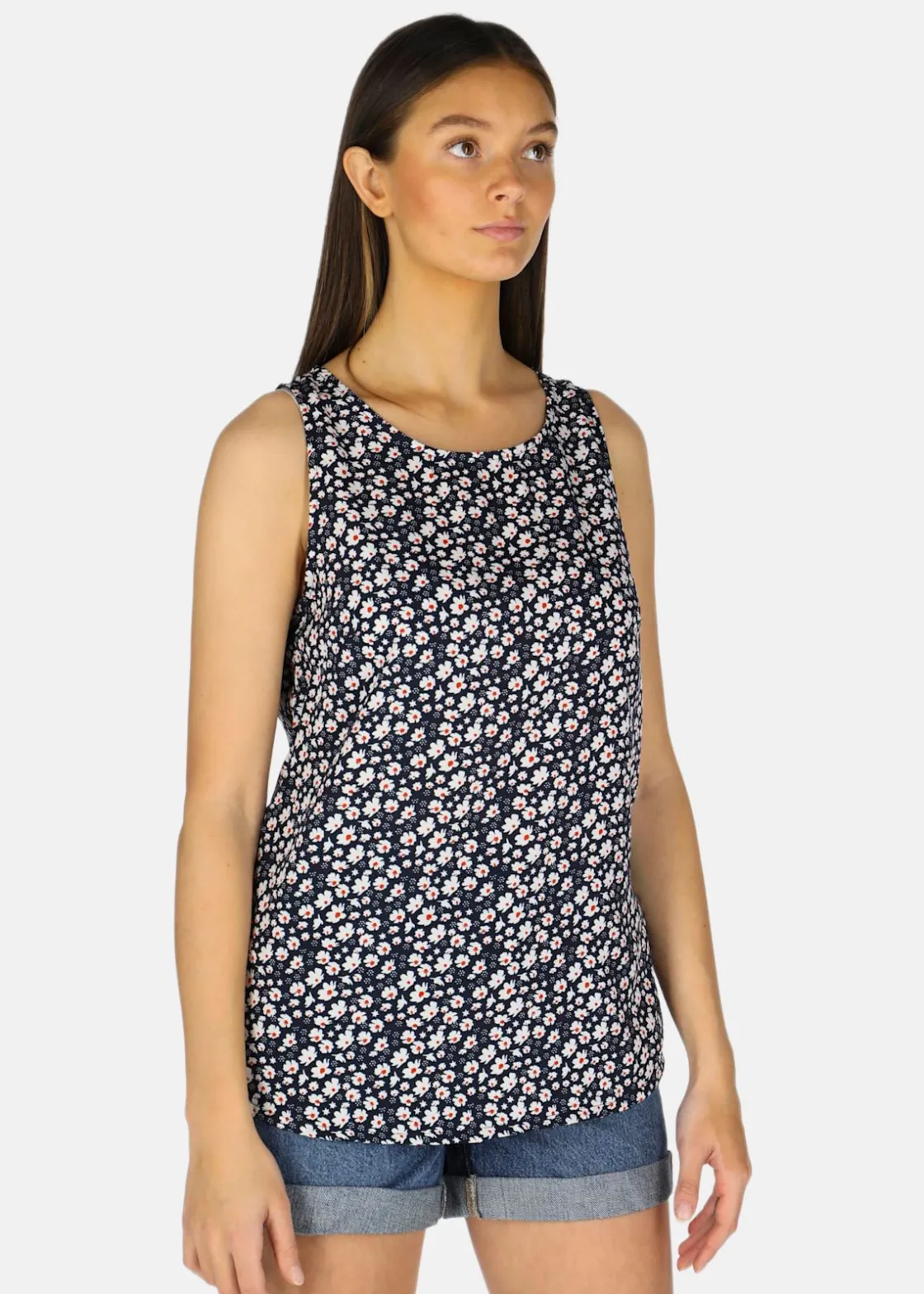 Online Seaside Sankt Claud Singlet W Navy Flower