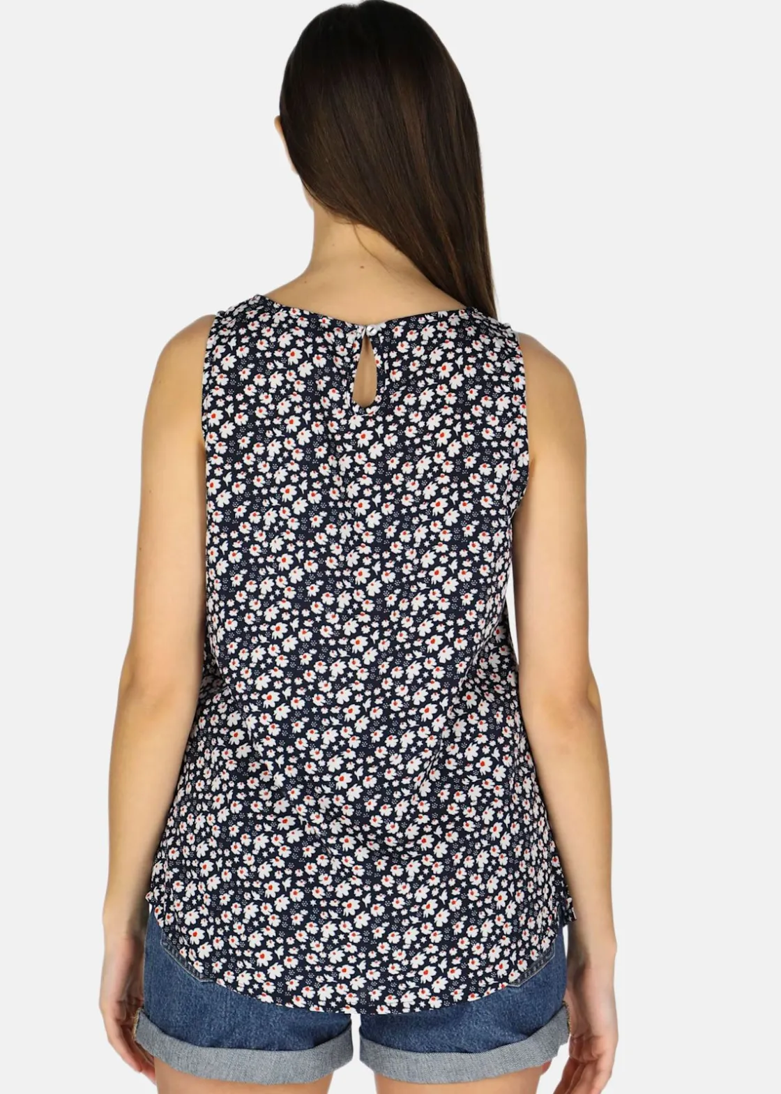 Online Seaside Sankt Claud Singlet W Navy Flower