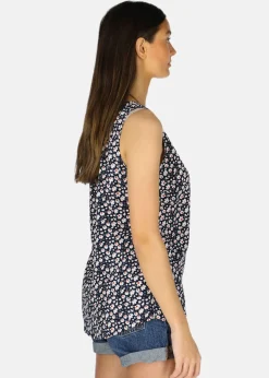 Online Seaside Sankt Claud Singlet W Navy Flower