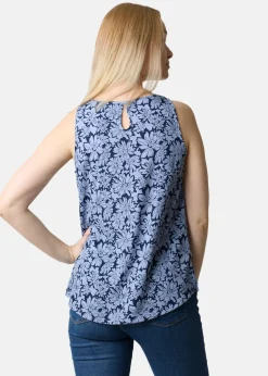 Sale Seaside Sankt Claud Singlet W Daisey Flower Blue