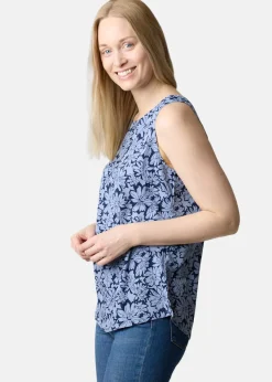 Sale Seaside Sankt Claud Singlet W Daisey Flower Blue