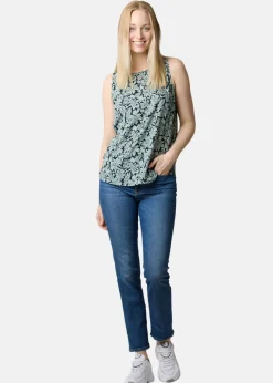 Outlet Seaside Sankt Claud Singlet W Daisey Flower Green