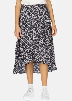 Online Seaside Sankt Claud Skirt W Navy Flower