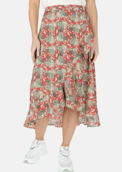 Online Seaside Sankt Claud Skirt W Paisley Raspberry