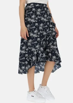 Clearance Seaside Sankt Claud Skirt W Navy Palm