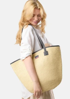 New Seaside Sankt Claud Straw Bag Beige