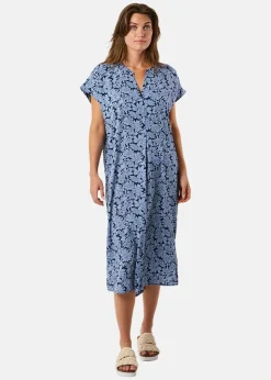 Seaside Sankt Claud Tunic Dress W Daisey Flower Blue