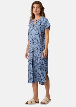 Seaside Sankt Claud Tunic Dress W Daisey Flower Blue