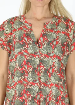 Sale Seaside Sankt Claud Tunic Dress W Paisley Raspberry