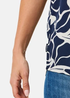 Discount Seaside Sankt Claud Tunic Top W Navy Flower