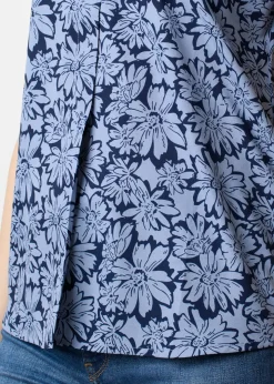 Clearance Seaside Sankt Claud Tunic Top W Daisey Flower Blue