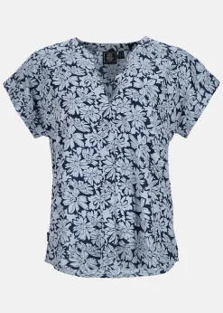 Clearance Seaside Sankt Claud Tunic Top W Daisey Flower Blue